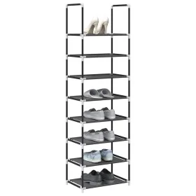 Zapatero 8 niveles negro 44x28x145 cm tejido no tejido by , Shoe racks and shoe organizers - Ref: Foro24-4100619, Price: 20,4...