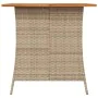 Set comedor de jardín 5 pzas con cojines ratán sintético beige by , Garden sets - Ref: Foro24-365422, Price: 228,84 €, Discou...