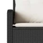 Sofá en forma de L con cojines ratán sintético negro by , Garden sets - Ref: Foro24-365415, Price: 296,93 €, Discount: %