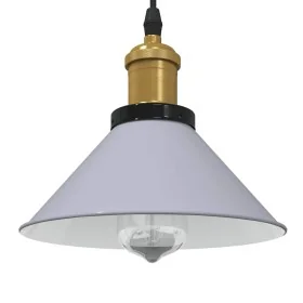 Lámpara colgante regulable en altura E27 gris brillante Ø 22cm by , Lamps - Ref: Foro24-4103446, Price: 29,10 €, Discount: %
