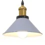 Lámpara colgante regulable en altura E27 gris brillante Ø 22cm by , Lamps - Ref: Foro24-4103446, Price: 29,10 €, Discount: %