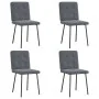 Sillas de comedor 4 unidades terciopelo gris oscuro by , dining chairs - Ref: Foro24-3315158, Price: 160,19 €, Discount: %