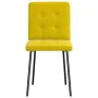 Sillas de comedor 4 unidades terciopelo amarillo de , Sillas de comedor - Ref: Foro24-3315164, Precio: 157,23 €, Descuento: %