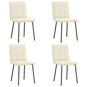 Sillas de comedor 4 unidades terciopelo crema von , Essstühle - Ref: Foro24-3315166, Preis: 198,03 €, Rabatt: %