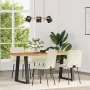 Sillas de comedor 4 unidades terciopelo crema de , Sillas de comedor - Ref: Foro24-3315166, Precio: 197,08 €, Descuento: %