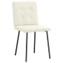 Sillas de comedor 4 unidades terciopelo crema de , Sillas de comedor - Ref: Foro24-3315166, Precio: 197,08 €, Descuento: %