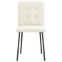 Sillas de comedor 4 unidades terciopelo crema de , Sillas de comedor - Ref: Foro24-3315166, Precio: 197,08 €, Descuento: %