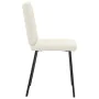 Sillas de comedor 4 unidades terciopelo crema de , Sillas de comedor - Ref: Foro24-3315166, Precio: 197,08 €, Descuento: %