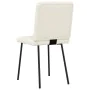 Sillas de comedor 4 unidades terciopelo crema de , Sillas de comedor - Ref: Foro24-3315166, Precio: 197,08 €, Descuento: %