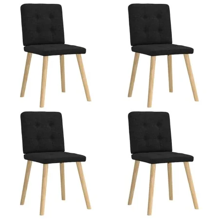 Sillas de comedor 4 unidades tela negras von , Essstühle - Ref: Foro24-3315170, Preis: 193,14 €, Rabatt: %