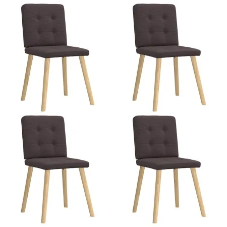 Sillas de comedor 4 unidades tela marrón oscuro von , Essstühle - Ref: Foro24-3315172, Preis: 193,14 €, Rabatt: %