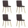Sillas de comedor 4 unidades tela marrón oscuro von , Essstühle - Ref: Foro24-3315172, Preis: 193,14 €, Rabatt: %