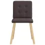Sillas de comedor 4 unidades tela marrón oscuro von , Essstühle - Ref: Foro24-3315172, Preis: 193,14 €, Rabatt: %