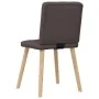 Sillas de comedor 4 unidades tela marrón oscuro von , Essstühle - Ref: Foro24-3315172, Preis: 193,14 €, Rabatt: %