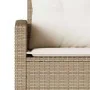 Sofá en forma de L con cojines ratán sintético beige by , Garden sets - Ref: Foro24-365417, Price: 327,96 €, Discount: %
