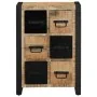 Aparador de madera maciza de mango rugosa 50x35x70 cm de , Aparadores - Ref: Foro24-4013585, Precio: 209,29 €, Descuento: %