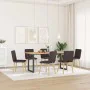 Sillas de comedor 6 unidades tela marrón oscuro von , Essstühle - Ref: Foro24-3315442, Preis: 288,52 €, Rabatt: %