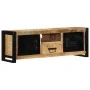 Mueble de TV madera maciza de mango rugosa 100x30x35 cm by , TV Furniture - Ref: Foro24-4013593, Price: 204,34 €, Discount: %