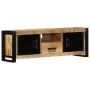 Mueble de TV madera maciza de mango rugosa 100x30x35 cm by , TV Furniture - Ref: Foro24-4013593, Price: 204,34 €, Discount: %