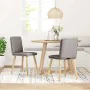 Sillas de comedor 2 unidades tela gris taupé de , Sillas de comedor - Ref: Foro24-4101261, Precio: 109,08 €, Descuento: %