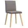 Sillas de comedor 2 unidades tela gris taupé de , Sillas de comedor - Ref: Foro24-4101261, Precio: 109,08 €, Descuento: %