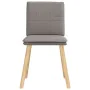 Sillas de comedor 2 unidades tela gris taupé de , Sillas de comedor - Ref: Foro24-4101261, Precio: 109,08 €, Descuento: %