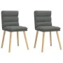Sillas de comedor 2 unidades tela gris oscuro de , Sillas de comedor - Ref: Foro24-4101294, Precio: 111,04 €, Descuento: %