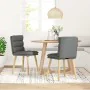 Sillas de comedor 2 unidades tela gris oscuro de , Sillas de comedor - Ref: Foro24-4101294, Precio: 111,04 €, Descuento: %