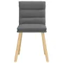 Sillas de comedor 2 unidades tela gris oscuro de , Sillas de comedor - Ref: Foro24-4101294, Precio: 111,04 €, Descuento: %