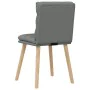 Sillas de comedor 2 unidades tela gris oscuro de , Sillas de comedor - Ref: Foro24-4101294, Precio: 111,04 €, Descuento: %