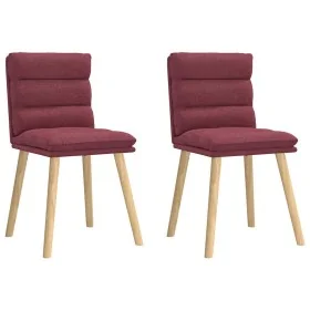 Sillas de comedor 2 unidades tela rojo tinto von , Essstühle - Ref: Foro24-4101296, Preis: 109,95 €, Rabatt: %