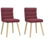 Sillas de comedor 2 unidades tela rojo tinto by , dining chairs - Ref: Foro24-4101296, Price: 111,25 €, Discount: %