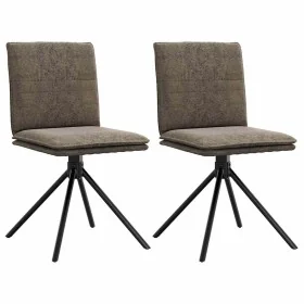 Silla de comedor cuero sintético gris oscuro von , Essstühle - Ref: Foro24-4101280, Preis: 113,63 €, Rabatt: %