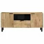 Mueble de TV marrón 105x33x46 cm madera maciza mango de , Almacenamiento para CD y DVD - Ref: Foro24-4017734, Precio: 129,32 ...