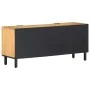 Mueble de TV marrón 105x33x46 cm madera maciza mango de , Almacenamiento para CD y DVD - Ref: Foro24-4017734, Precio: 129,32 ...