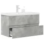 Set muebles de baño 2 piezas madera contrachapada gris hormigón von , Badezimmermöbel - Ref: Foro24-3324915, Preis: 228,24 €,...