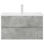Set muebles de baño 2 piezas madera contrachapada gris hormigón von , Badezimmermöbel - Ref: Foro24-3324915, Preis: 228,24 €,...