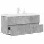 Set muebles de baño 2 piezas madera contrachapada gris hormigón von , Badezimmermöbel - Ref: Foro24-3324917, Preis: 314,35 €,...