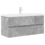 Set muebles de baño 2 piezas madera contrachapada gris hormigón von , Badezimmermöbel - Ref: Foro24-3324917, Preis: 314,35 €,...
