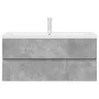 Set muebles de baño 2 piezas madera contrachapada gris hormigón von , Badezimmermöbel - Ref: Foro24-3324917, Preis: 314,35 €,...
