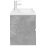 Set muebles de baño 2 piezas madera contrachapada gris hormigón von , Badezimmermöbel - Ref: Foro24-3324917, Preis: 314,35 €,...