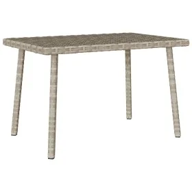 Mesa centro jardín rectangular gris claro 60x40x37 cm by , Garden tables - Ref: Foro24-4104054, Price: 32,31 €, Discount: %