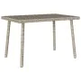 Mesa centro jardín rectangular gris claro 60x40x37 cm by , Garden tables - Ref: Foro24-4104054, Price: 32,31 €, Discount: %