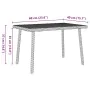 Mesa centro jardín rectangular gris claro 60x40x37 cm by , Garden tables - Ref: Foro24-4104054, Price: 32,31 €, Discount: %
