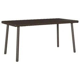 Mesa centro jardín rectangular marrón 80x40x37 cm by , Garden tables - Ref: Foro24-4104056, Price: 38,43 €, Discount: %