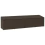 Caja de almacenaje jardín ratán sintético marrón 220x50x58 cm von , Aufbewahrungsboxen für den Außenbereich - Ref: Foro24-410...