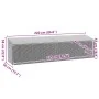 Caja de almacenaje jardín ratán sintético marrón 220x50x58 cm von , Aufbewahrungsboxen für den Außenbereich - Ref: Foro24-410...