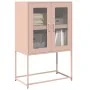 Aparador de acero rosa 68x39x107 cm de , Aparadores - Ref: Foro24-853375, Precio: 110,56 €, Descuento: %