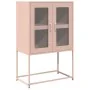 Aparador de acero rosa 68x39x107 cm de , Aparadores - Ref: Foro24-853375, Precio: 110,56 €, Descuento: %