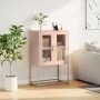 Aparador de acero rosa 68x39x107 cm de , Aparadores - Ref: Foro24-853375, Precio: 110,56 €, Descuento: %